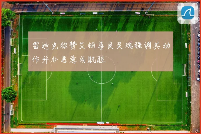 雷迪克称赞艾顿善良灵魂强调其动作并非恶意或肮脏